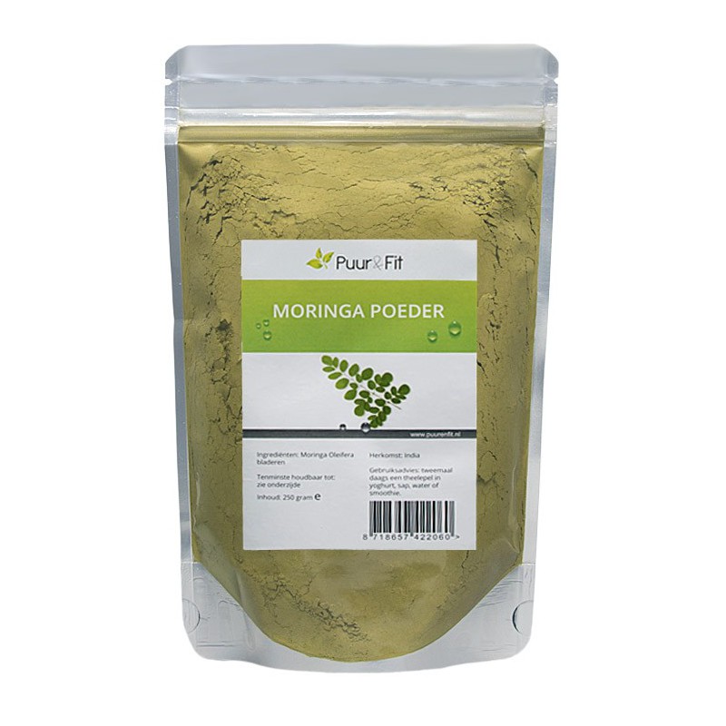 Meenemen Uit Heiligdom Biologisch moringa poeder kopen | 250 gram - Puur & Fit