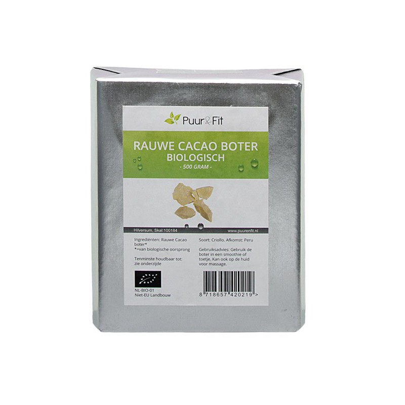 Sanctie Regenboog Ezel Biologische rauwe Cacao boter kopen | 500 gram - Puur & Fit